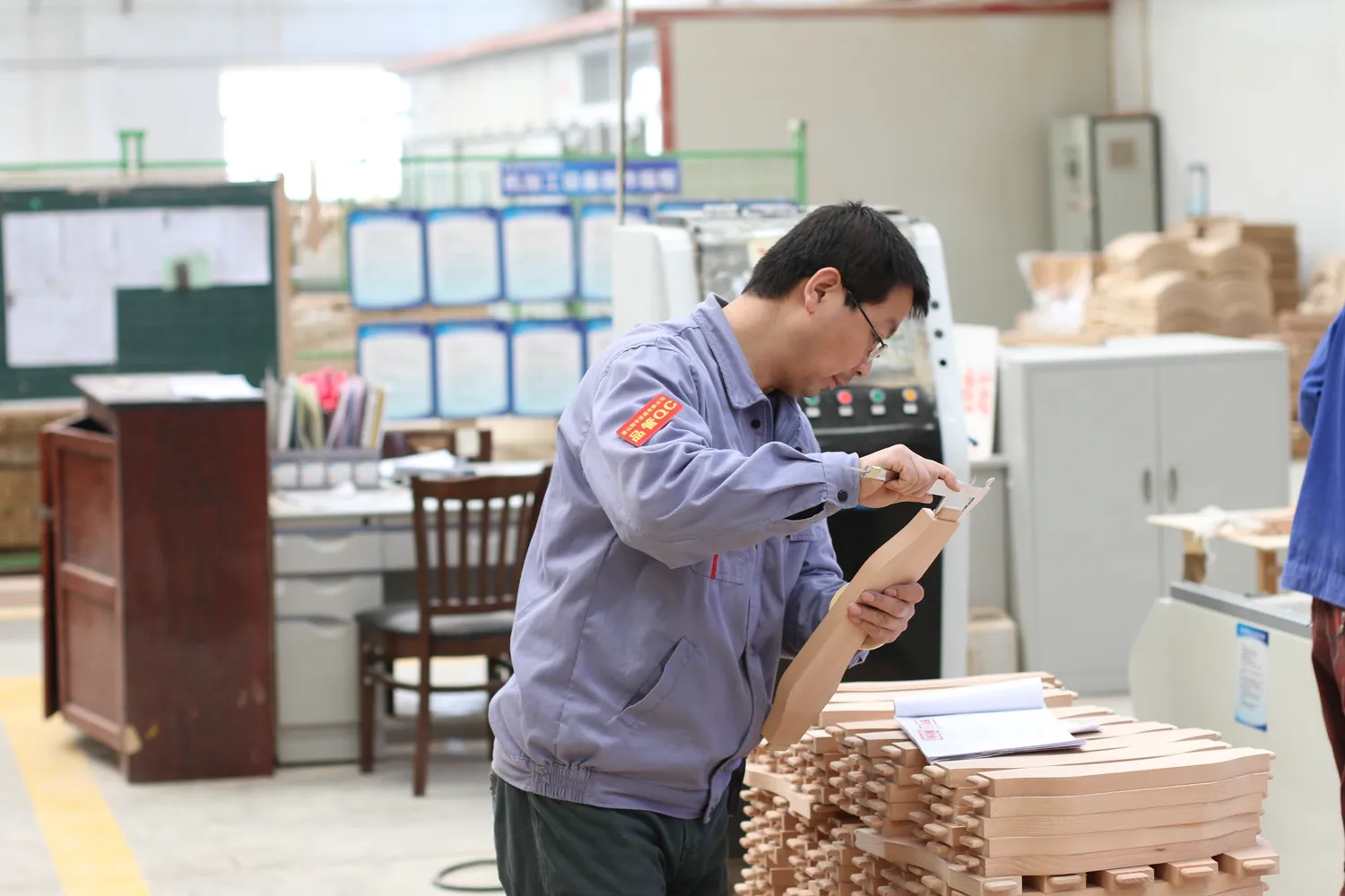 Commercial furniture quality inspection at TSXY