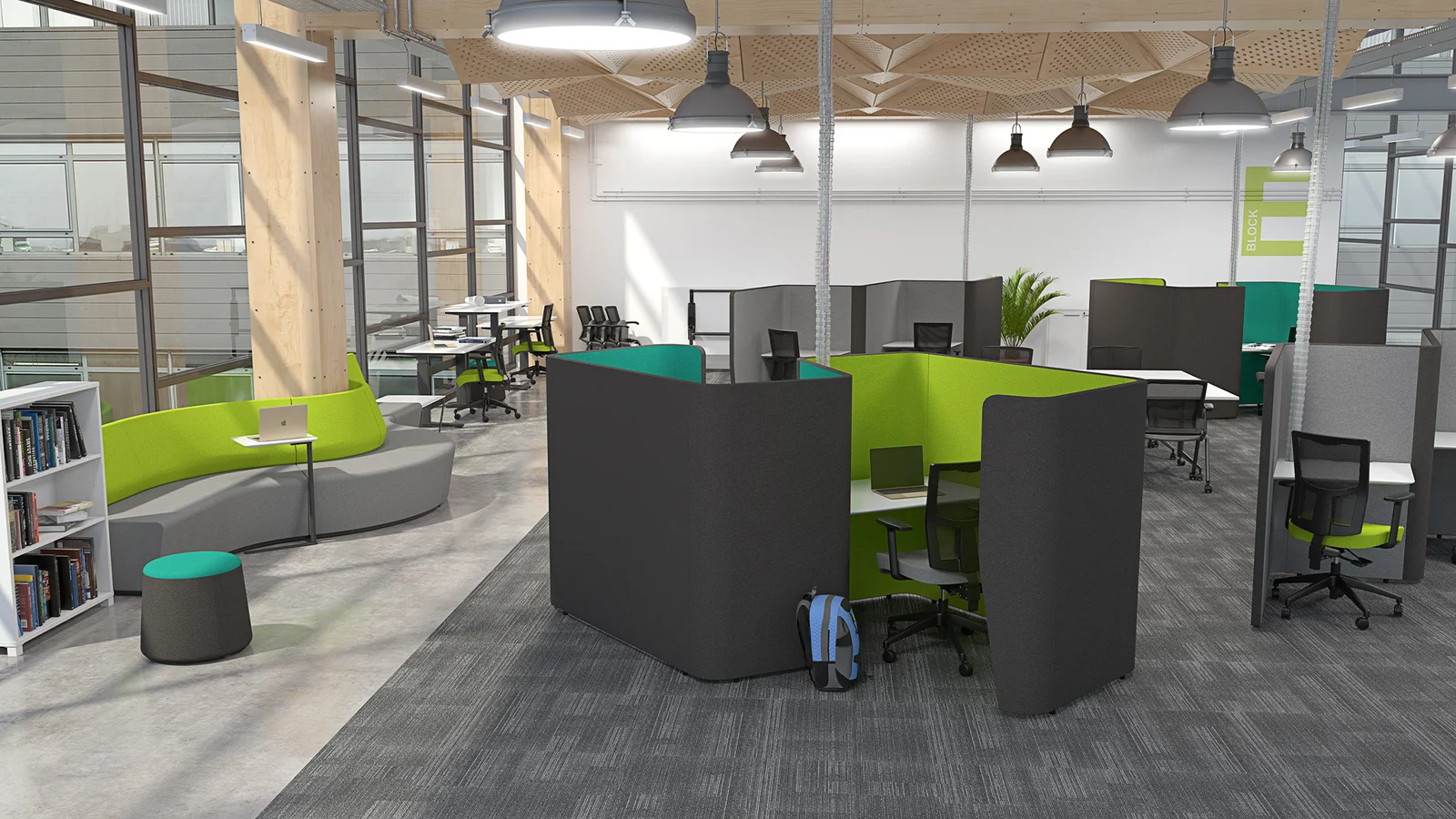 Commercial office furniture for workspace and project furnishing