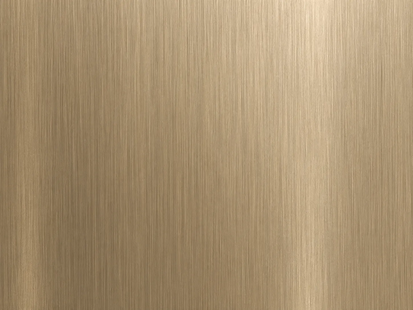 Champagne gold brushed metal surface with fine linear texture